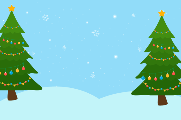 A Festive Blue Graphic Illustration for Modern Seasonal Design