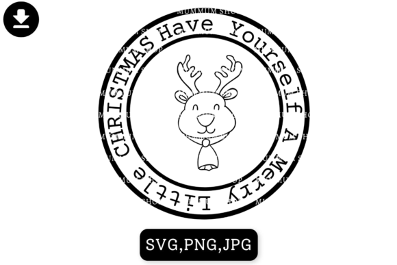 A Merry Little Christmas Graphic for Crafting & Illustrations