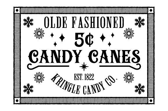 A Professional Designer Reviews a Vintage Candy Canes SVG