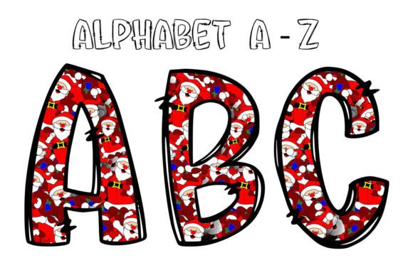 A Real Designer’s Look at the Christmas Santa Alphabet Doodles
