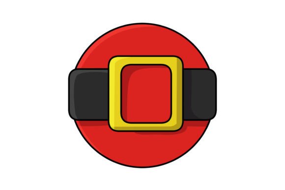 A Santa Belt Design for Seasonal Graphics & Illustrations