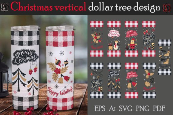 A Vertical Christmas Graphics Bundle for Festive Branding