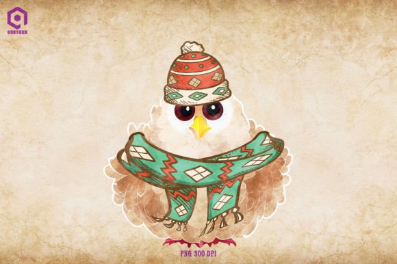 Chicken Hen Cozy Christmas Graphics for Local Brands