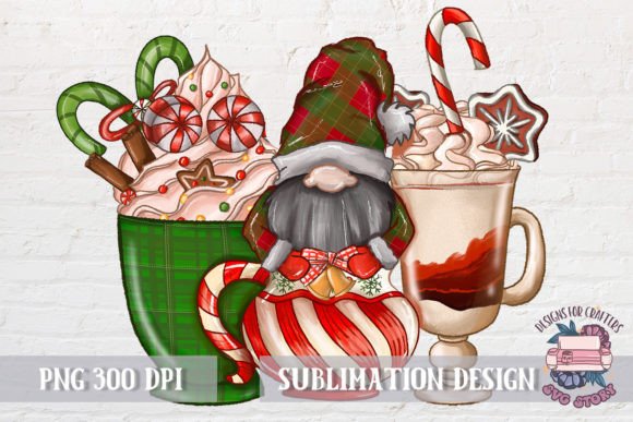 Christmas Coffee with Gnome: Graphics for Festive Branding