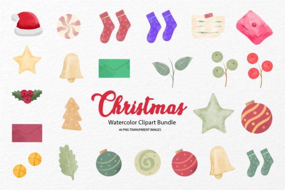 Christmas Watercolor Clipart Bundle: A Designer's Review