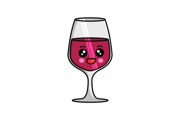 Cute Christmas Character Wine Graphics for Holiday Branding
