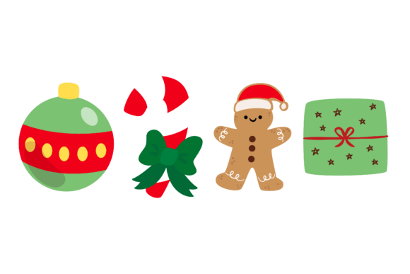 Merry Christmas Set Holiday Graphics for Festive Illustrations